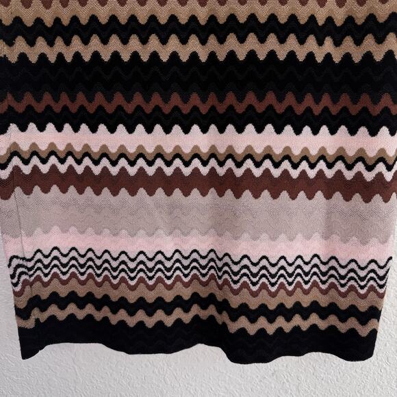 Etcetera Skirt Womens Smal Zig Zag Knit Pencil Pull On Rayon Blend Fall Classic - Picture 6 of 11